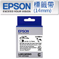EPSON LK-6WBA14 C53S656903 熱縮套管系列白底黑字標籤帶(內徑14mm)