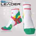 【Leader X】COOLMAX 女款 透氣中筒 戶外健行 機能運動襪 綠色