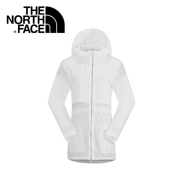 【The North Face 女 風衣外套 白 】風衣外套/防風外套/薄外套/ NF00CG2B