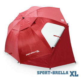 Sport-Brella XL UPF50+ 加大版 戶外野餐海灘兩用傘(紅色)