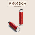 英國 Brooks Slender Leather Grips 真皮手握 紅色