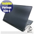 【Ezstick】Toshiba Portege R30-C Carbon黑色立體紋機身貼(含上蓋、鍵盤週圍)DIY包膜
