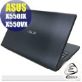【Ezstick】ASUS X550JX X550VX Carbon黑色立體紋機身貼 (含上蓋、鍵盤週圍)DIY包膜