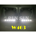 ●○RUN SUN 車燈,車材○● 全新 BENZ 賓士 G CLASS W463 G320 G350 G500 LED 大燈框 日行燈 電鍍