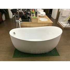 [新時代衛浴] 蛋型140~180cm多種尺寸獨立浴缸，一體成型無接縫XYK017--140/150價格