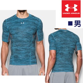 【全家遊戶外】㊣ Under Armour 美國 UA 男款 HG Coolswitch 短袖上衣 COM M、L、XL 天藍/石墨灰 1271334-987 排汗衣