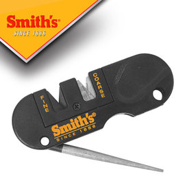 【詮國】Smith's 刀具維護產品 - 鑽石錐鋸齒多功能磨刀器 - 具粗、細兩種磨刀槽與摺疊式錐型磨刀棒 - LF-4001 PP1