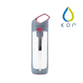 KOR NAVA filter 隨身濾水瓶 灰粉/650ml（內含濾芯*1)
