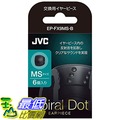 [東京/美國直購] JVC 入耳式耳機用替換耳塞 6入 EP-FX9MS-B 尺寸:MS 相容:FX/FR系列耳機