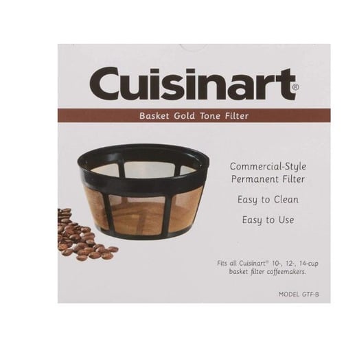 [3美國直購] Cuisinart GTF-B 原廠 10-14杯 咖啡機用 金屬濾網 濾杯 免濾紙過濾網 Gold Tone Coffee Filter _CC2