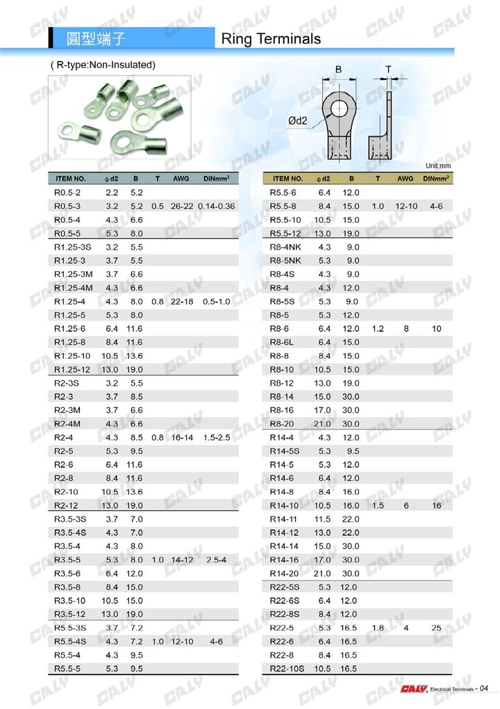 保障できる 圧着端子R180-L12 銅線用裸圧着端子(R型) ロング50個【在庫