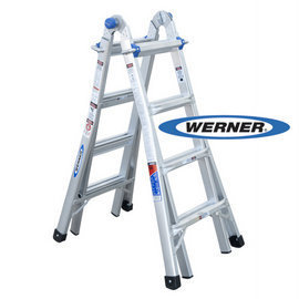 美國Werner穩耐安全鋁梯-MT-17 鋁合金伸縮式多功能梯 魔術梯 萬用梯
