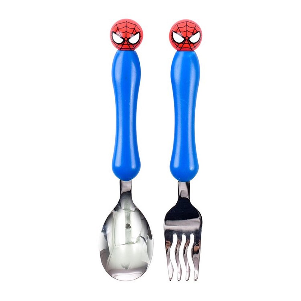 蜘蛛人 湯匙叉子組 韓國製 漫威英雄 餐具 迪士尼 湯勺 勺子