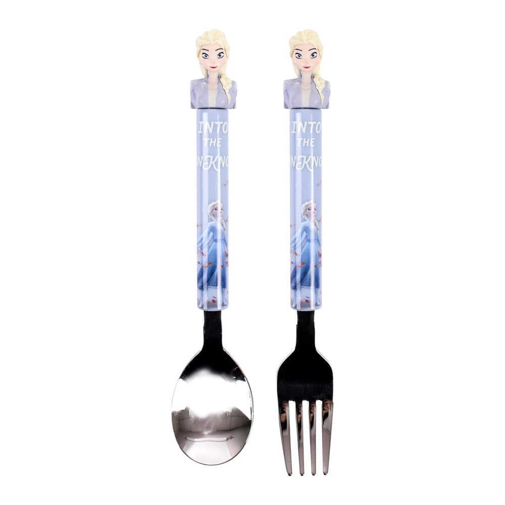 冰雪奇緣 湯匙叉子組 韓國製 公主 艾莎 餐具 迪士尼 湯勺 勺子