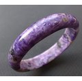 ☆采鑫天然寶石☆ 紫蘊~頂級 紫龍晶 手環˙手鐲~紫色絲絨~18圍