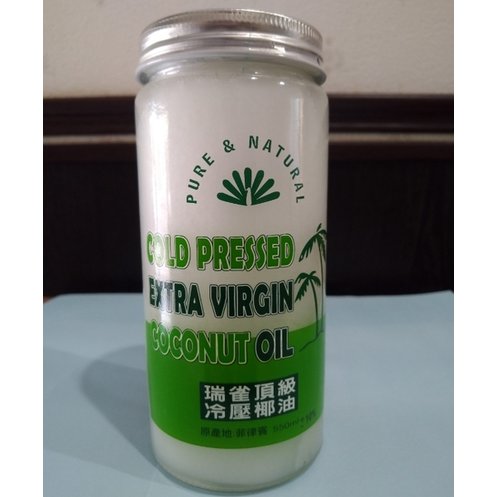 瑞雀 冷壓純鮮椰子油550毫升/罐