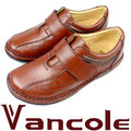 Vancole凡可利/GA66/咖/寬楦休閒鞋/縫線鞋/氣墊鞋
