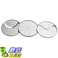 [美國直購] Cuisinart DLC-093 食物調理機周邊 3-Piece Specialty Disc Set 適用 14杯 攪拌機