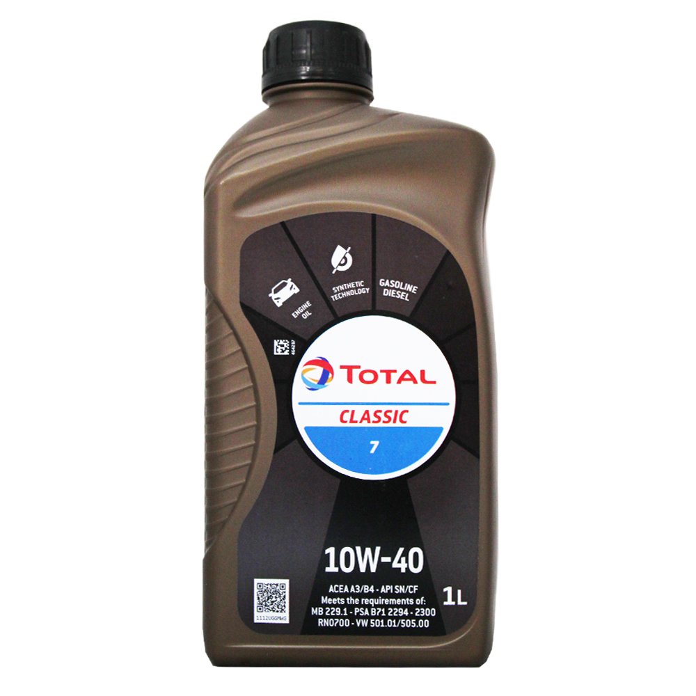 【易油網】TOTAL 10W40 CLASSIC 7 10W-40 合成機油