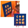 牆板遊戲-幾何形狀 兒童幼兒教具玩具道具感官判別邏輯思維互動遊戲類別訓練
