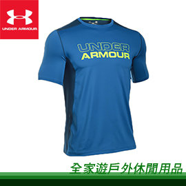 【全家遊戶外】㊣ Under Armour 美國 男子UA Raid Graphic圓領短袖上衣 海軍藍/夜藍 1277088-438 S、M、L、XL/排汗衣 運動上衣