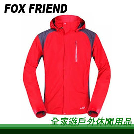 【全家遊戶外】㊣Fox Friend 狐友 男款GORE-TEX兩件式羽絨外套 L、XL、XXL紅色 1101-4/透氣 保暖 防風 羽絨衣 防水
