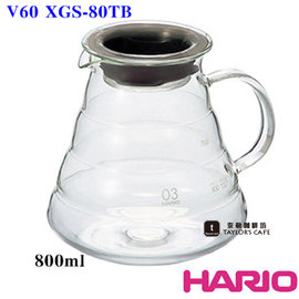 【HARIO】 XGS-80TB 雲朵耐熱微波咖啡壺 / 花茶壺 / 玻璃壺 (800ml)
