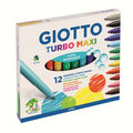 (454000)【義大利 GIOTTO】可洗式兒童安全彩色筆(12色)