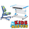 【COMFPRO 康樸樂 / KIDS MASTER 高材生】K1杜勒工學桌椅組-派對動物藍