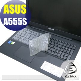 【Ezstick】ASUS A555S 燦坤機 系列 專用奈米銀抗菌TPU鍵盤保護膜