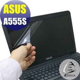 【Ezstick】ASUS A555S 燦坤機 專用 靜電式筆電LCD液晶螢幕貼 (可選鏡面或霧面)
