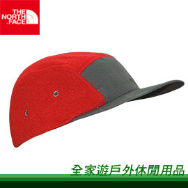 【全家遊戶外】㊣ The North Face 美國 刷毛棒球帽 OS 鮮紅色 NF0A2T6C619/遮陽帽 運動帽 保暖帽 DENALI FIVE PANEL