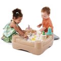 【A4-7808】城堡雙面玩沙戲水-美國STEP2兒童幼兒玩具戶外遊戲沙池水池箱子 收納裝沙 扮演扮家家酒