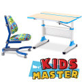 【COMFPRO 康樸樂 / KIDS MASTER 高材生】K2派勒工學桌椅組-派對動物藍