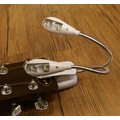亞洲樂器 LED燈 譜架燈 樂譜燈 雙頭4燈 (白色 另贈電池 沒附USB電源線)、譜灯