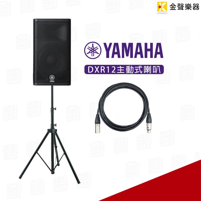金聲樂器】YAMAHA DXR12 12” 12吋二音路主動式喇叭一支贈CANARE導線