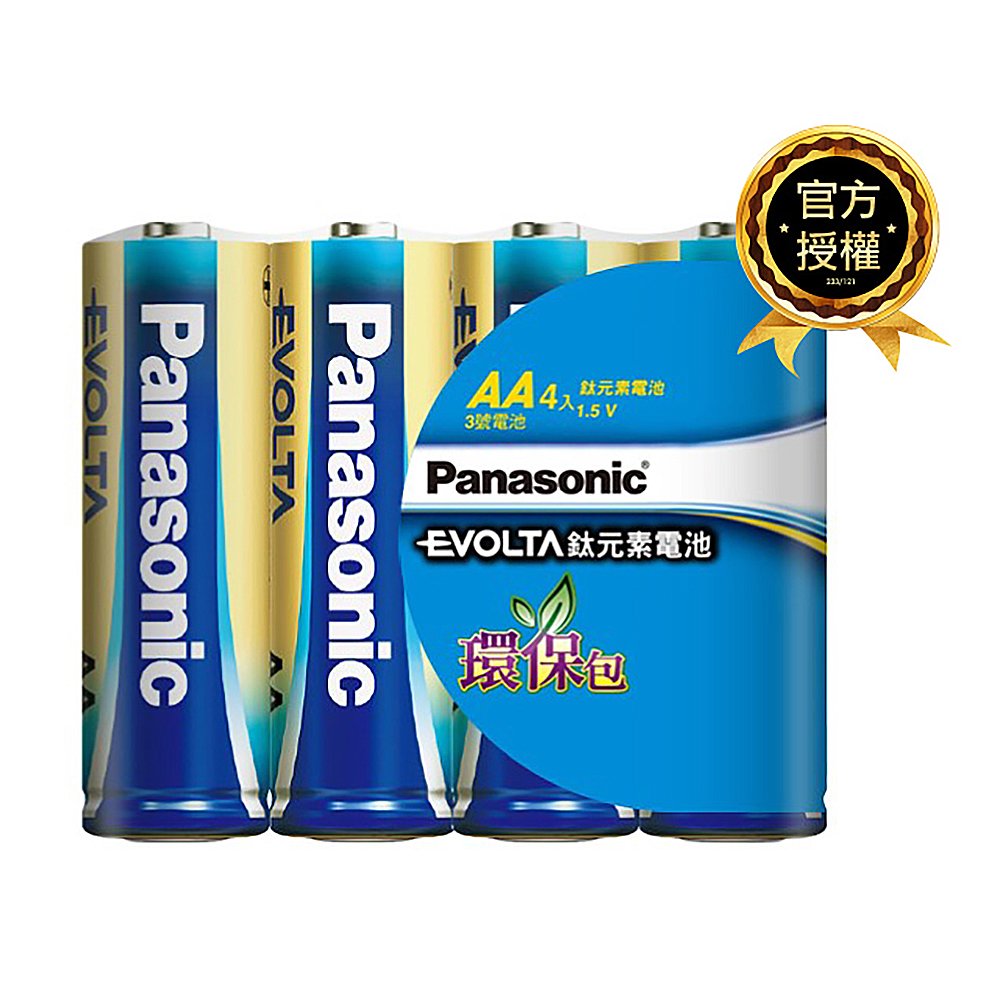 【國際牌Panasonic】EVOLTA超世代 鈦元素 鹼性電池3號4入 收縮包裝(公司貨)