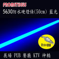 LED 5630 防水硬燈條 450nm 藍光 36株 (50cm) 12V 植物燈 KTV 酒吧 餐廳 汽車旅館 氣氛燈