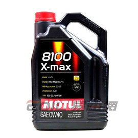【易油網】Motul 8100 X-max 0w-40 全合成機油0W40 5L 非Shell ENI Mobil