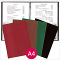 【SHIMBI】斜紋軟殼合成皮製 書夾款菜單本/MENU(A4-4P) GL-101