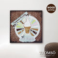 【H0328019】瑞典TROMSO 精彩時代30x30木板畫-甜蜜生活-W813(現+預)/ 冰淇淋 甜點 點心下午茶