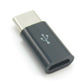 Type C轉接頭 讓Micro USB傳輸線 轉成Type-C充電傳輸線 Micro USB母轉Type-C公 黑