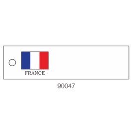 【1768購物網】國旗吊牌-法國 (900張/盒) (90047)-16x60mm(寬x長)-吊卡禮品盒購物袋紙袋 包裝用品 兩包特價