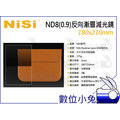 數位小兔【NISI 耐司 Reverse Nano GND8(0.9) 180 系統 反向漸層減光鏡 】減3檔 免運
