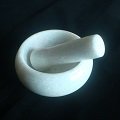 天然石材研磨組(灰白色)/陶瓷器皿/搗藥缽