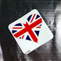 【衝浪小胖】英國旗抗ＵＶ、防水尖角心形登機箱貼紙／UK