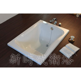 [ 新時代衛浴 ] 都會型小尺寸空缸&amp;按摩浴缸105*76cm 內缸設計有椅子--169