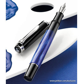 Pelikan Ｍ205 寶藍桿 大理石紋 鋼筆 (加贈4001墨水一瓶)