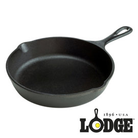 美國 LODGE 9吋 鑄鐵平底鍋 (美國製) 鑄鐵鍋 露營 登山 L6SK3