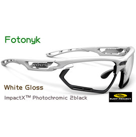 『凹凸眼鏡』義大利 Rudy Project Fotonyk系列White Gloss / 2black變色片)運動鏡~六期零利率
